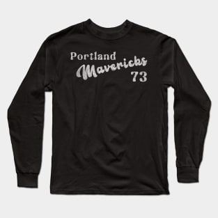 Portland Mavericks Retro Defunct Baseball Jersey Long Sleeve T-Shirt